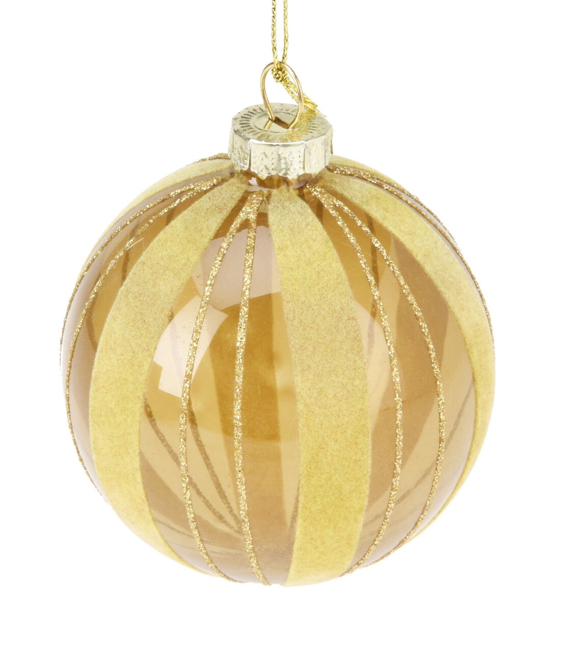 Glob Xmas Ball v2, Excellent Houseware, 8 cm, sticla, galben - imagine 4